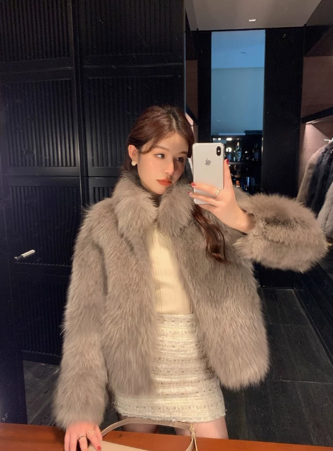 Fur coat for women