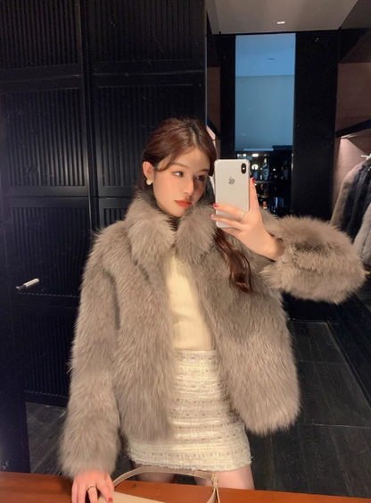 Fur coat for women