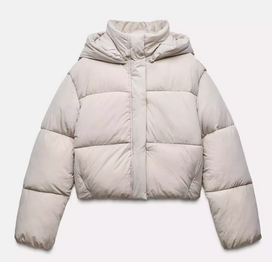 Black/White Puffer Jacket