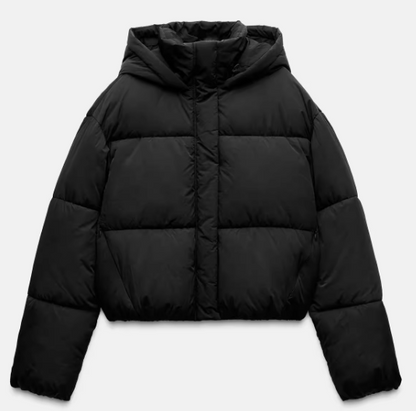 Black/White Puffer Jacket