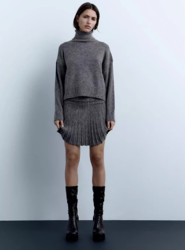 Knit bottom gray