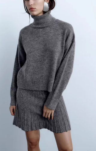 Knit bottom gray