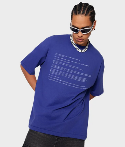 Printed Text T - Shirt